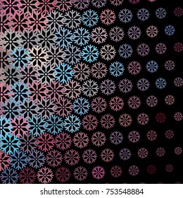 Modern abstract winter background with snowflakes. Design element for brochure, advertisements, flyer, greetings cards, web and other graphic designer works. Vector clip art.