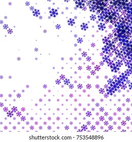 Modern abstract winter background with snowflakes. Design element for brochure, advertisements, flyer, greetings cards, web and other graphic designer works. Vector clip art.
