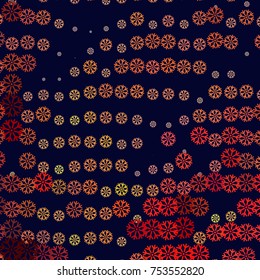 Modern abstract winter background with snowflakes. Design element for brochure, advertisements, flyer, greetings cards, web and other graphic designer works. Vector clip art.