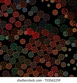 Modern abstract winter background with snowflakes. Design element for brochure, advertisements, flyer, greetings cards, web and other graphic designer works. Vector clip art.