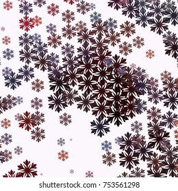 Modern abstract winter background with snowflakes. Design element for brochure, advertisements, flyer, greetings cards, web and other graphic designer works. Vector clip art.