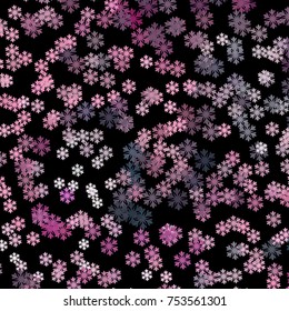 Modern abstract winter background with snowflakes. Design element for brochure, advertisements, flyer, greetings cards, web and other graphic designer works. Vector clip art.
