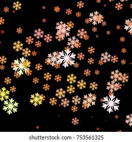 Modern abstract winter background with snowflakes. Design element for brochure, advertisements, flyer, greetings cards, web and other graphic designer works. Vector clip art.