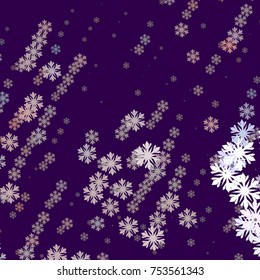 Modern abstract winter background with snowflakes. Design element for brochure, advertisements, flyer, greetings cards, web and other graphic designer works. Vector clip art.