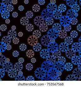 Modern abstract winter background with snowflakes. Design element for brochure, advertisements, flyer, greetings cards, web and other graphic designer works. Vector clip art.