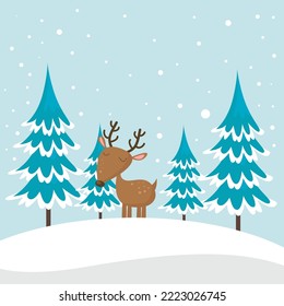 Modern abstract winter background suitable for winter wedding and merry christmas card