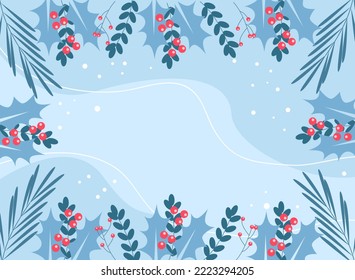 Modern abstract winter background suitable for winter wedding and merry christmas card