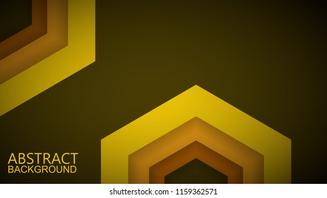 Modern abstract yellow background 