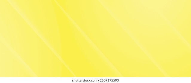 Modern abstract yellow background with diagonal line. Simple graphic design element. Futuristic concept. Horizontal banner template with space for your text. Vector