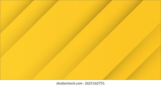"Modern abstract yellow background with diagonal shadowed stripes. Bright and stylish design perfect for business, web banners, presentations, and advertisements." eps 10