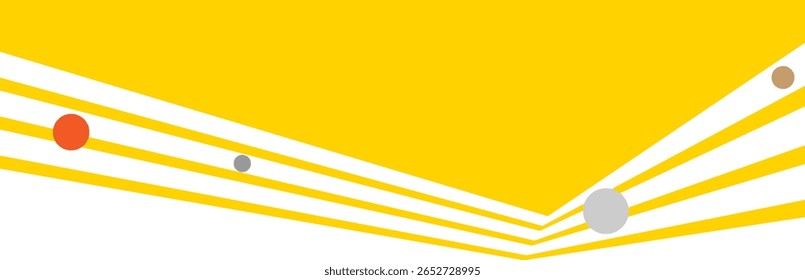 Fondo amarillo abstracto moderno con rayas de línea geométrica con efecto dimensional 3d