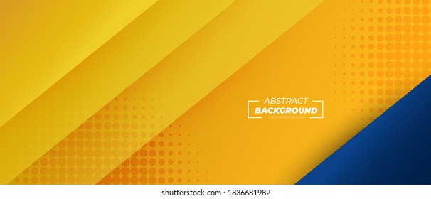 Modern abstract yellow gradient background with scratches effect and halftone. 
