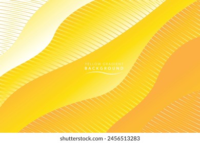 modern abstract yellow line wave background