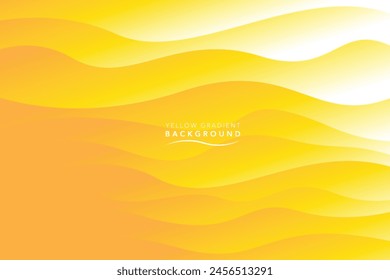 modern abstract yellow line wave background