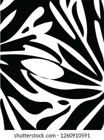 Modern abstract zebra animal print vector pattern decorative shape design for many creative ideas