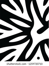 Modern abstract zebra print camouflage vector pattern decorative design for many creative ideas