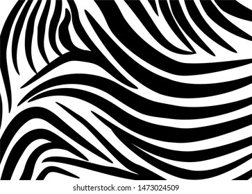 Modern abstract zebra skin pattern. For covers, business cards, banners, prints on clothes, wall decor, posters, canvases, sites. video clips. Vector illustration