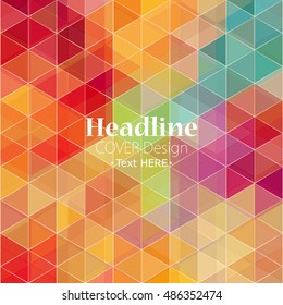 modern abstraction in a bright and beautiful polygonal style