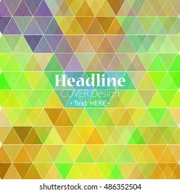 modern abstraction in a bright and beautiful polygonal style