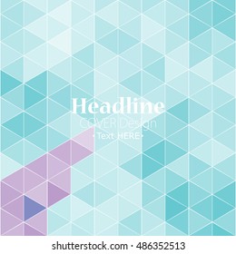 modern abstraction in a bright and beautiful polygonal style