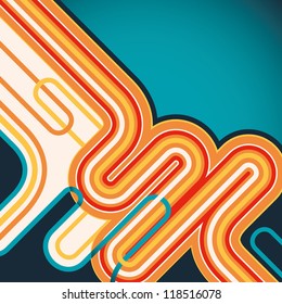 Modern abstraction with designed shapes. Vector illustration.