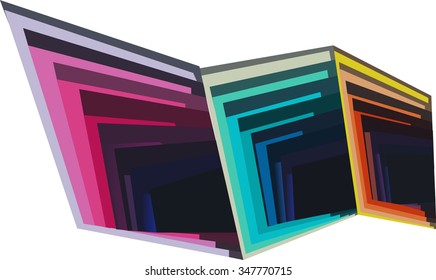 modern abstraction vector direct figures