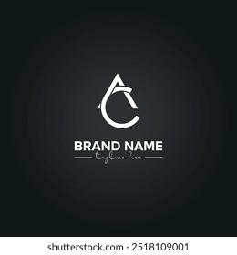 Modern AC CA Letters Monogram Logo Design. Initial Vector Template.