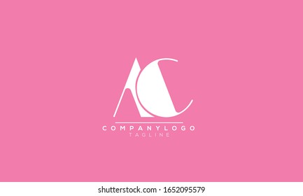 Plantilla moderna de diseño de logotipo AC