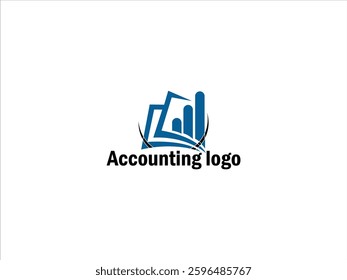 Modern Accounting Logo with Arrow, Symbolizing Growth