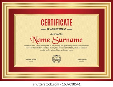 Modern achievement Certificate template design