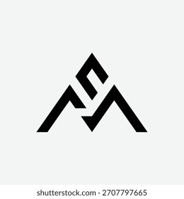 Modern ACM monogram logo with a clean triangle-inspired structure. Ideal for branding, professional identity, business logo, and modern minimalist design.