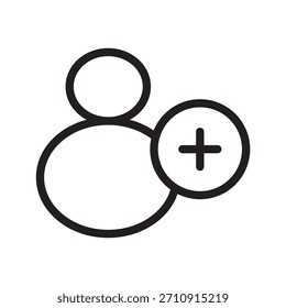 Moderno conjunto de iconos para agregar usuarios para la gestión de Cuentas, plataformas sociales, funciones de membresía y expansión de perfiles digitales
