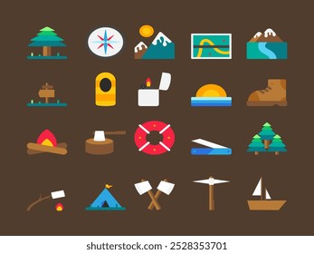 Modern Adventure Icon Pack Set