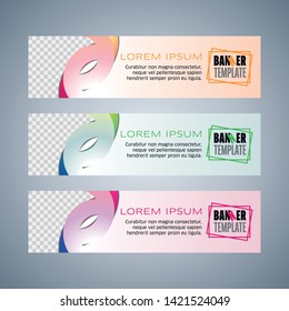 Modern advertisement creative web banner design template