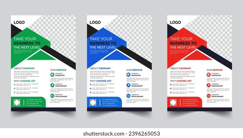 modern advertisement Flyer collection, set of flyer template, brochure, realtor, real estate leaflet, marketing agency layout, cleaning service, construction flier, a4 business flyer