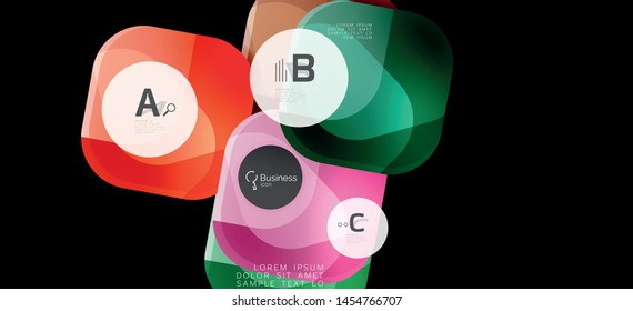 Modern advertising concept for wallpaper design. Vector info graphic design. Vector design concept. Business presentation. Abstract geometric frame. Trendy vintage style.