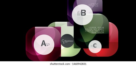 Modern advertising concept for wallpaper design. Vector info graphic design. Vector design concept. Business presentation. Abstract geometric frame. Trendy vintage style.