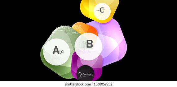 Moderno conceito de publicidade para design de papel de parede. Design gráfico de informações vetoriais. Conceito de design vetorial. Apresentação comercial. Quadro geométrico abstrato. Estilo vintage moderno.