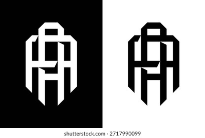Diseño moderno del logotipo del monograma de AE, letras entrelazadas minimalistas A y E, tipografía geométrica para la marca Corporativa y la identidad tecnológica