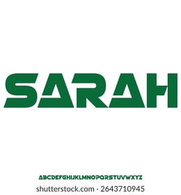 Moderno alfabeto estético exibir fonte vetor. face de tipos sans-serif minimalista
