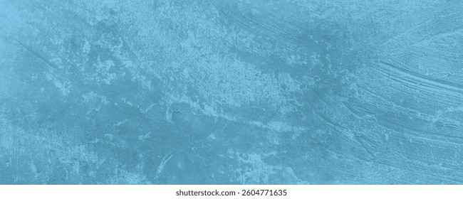 A Modern and Aesthetic Blue Painted Wall with Unique and Creative Brushstroke Textures

