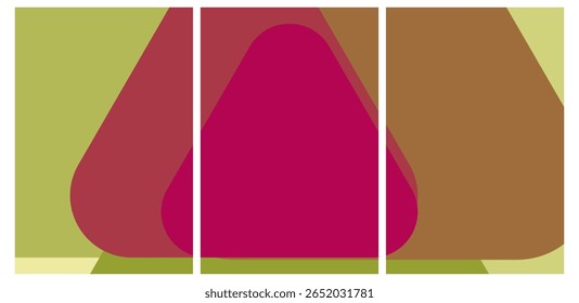 Modern Aesthetic Composition: Vibrant Palette, Geometric Flow – Engaging Backdrop for Artistic Projects.