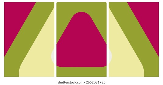 Modern Aesthetic Composition: Vibrant Palette, Geometric Flow – Engaging Backdrop for Artistic Projects.