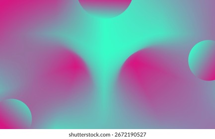 Modern aesthetic gradient background with abstract glowing spheres, futuristic abstract design, and soft vibrant blend of colors.