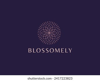 Plantilla de logotipo estético moderno para SPA y empresas estéticas