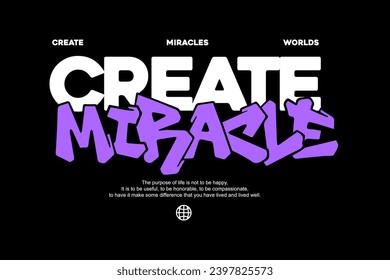 Modern aesthetic quotes streetwear typography t-shirt design templates