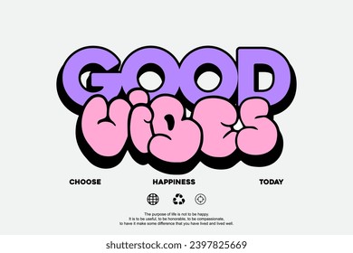 Modern aesthetic quotes streetwear typography t-shirt design templates