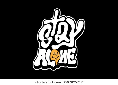Modern aesthetic quotes streetwear typography t-shirt design templates