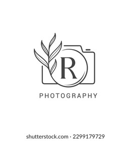 Modern Aesthetic Vector Photography Logo