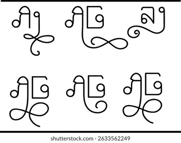 Modern AG Logo Vector – Interlocked A and G Monogram Design, Minimalist A and G Letter Logo